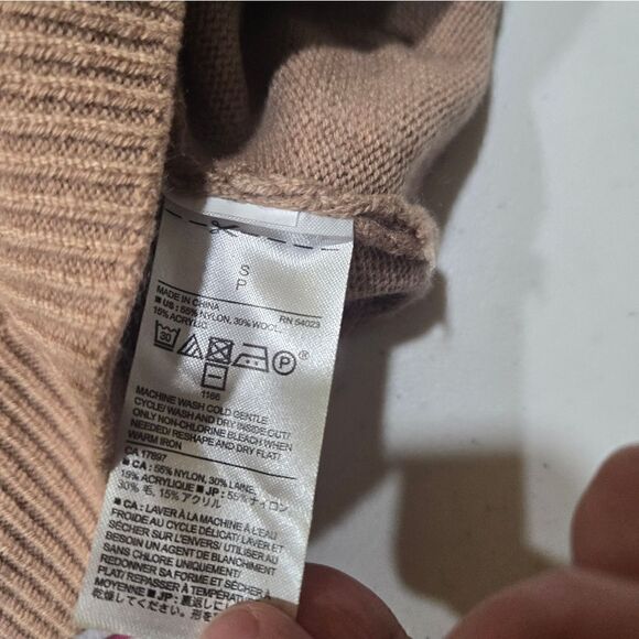 Banana Republic Factory Wool Blend Blouson Sleeve Sweater Small - Picture 11 of 13